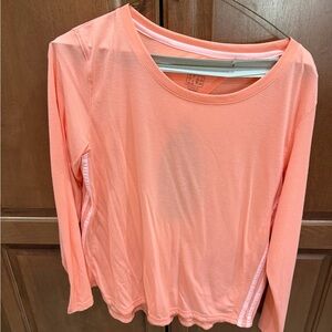 adidas Originals Coral Peach Long-Sleeve Crew Top